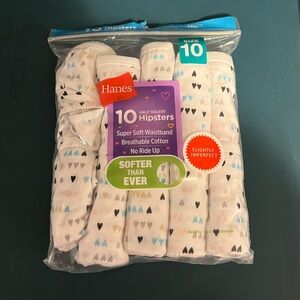 Hanes Girls Hipsters - 10 Pack